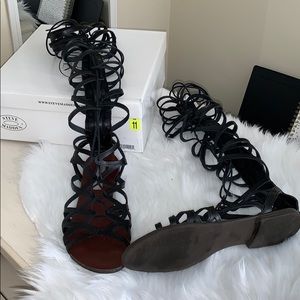 Steve Madden Harrmin Black Gladiator